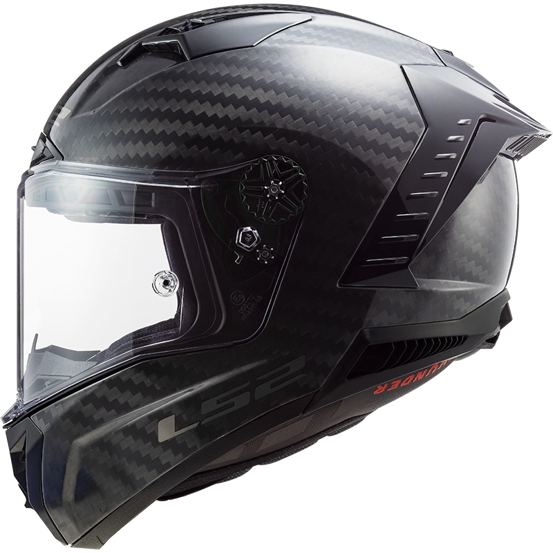 LS2 FF805 Thunder Carbon Zwart Glans Integraal Motorhelm