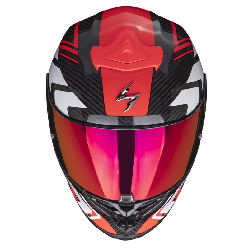 Integraalhelm Scorpion EXO-R1 EVO Carbon Air Supra zwart-rood