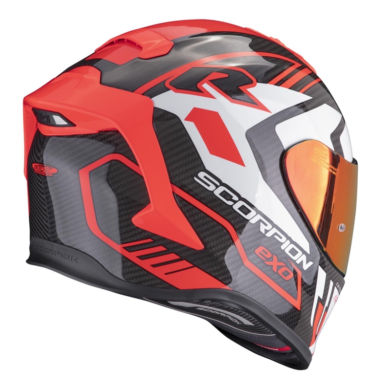 Integraalhelm Scorpion EXO-R1 EVO Carbon Air Supra zwart-rood