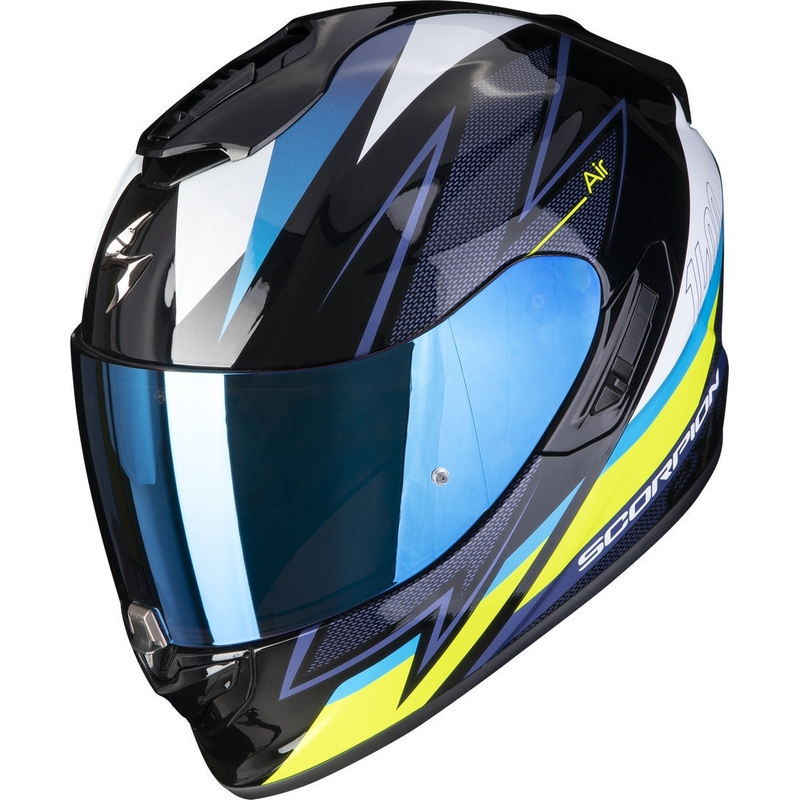 Integraalhelm Scorpion EXO-1400 EVO Air Thelios zwart-blauw-fluogeel