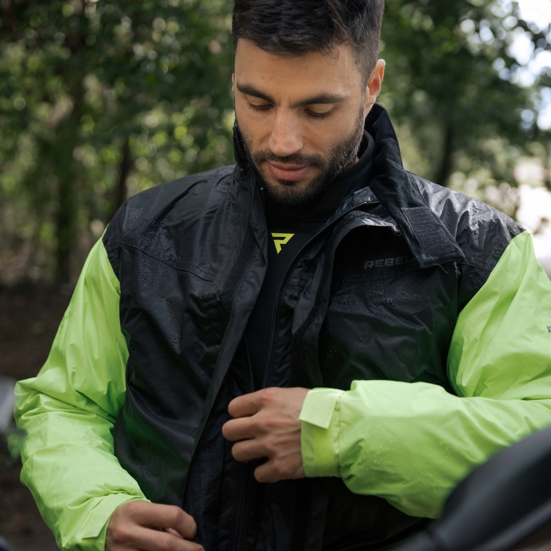Rebelhorn Rain fluogele motorfiets regenjas