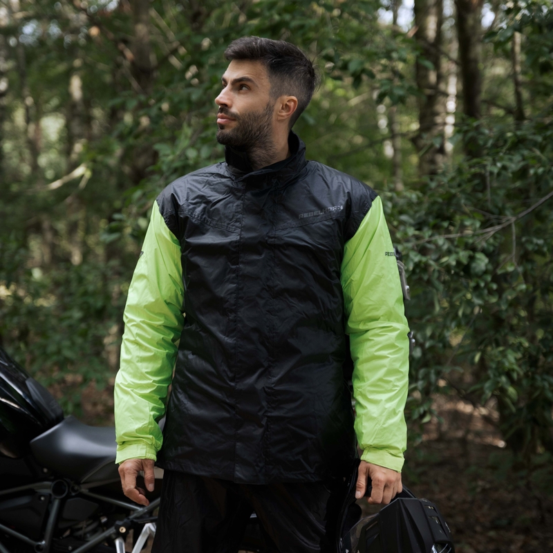 Rebelhorn Rain fluogele motorfiets regenjas