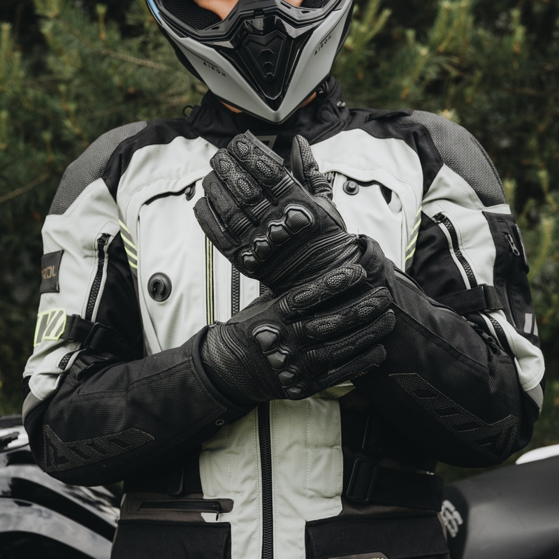 Motorhandschoenen Rebelhorn Patrol Kort Zwart uitverkoop