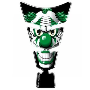 Brandstoftankdeksel - tankpad Print Clown groen