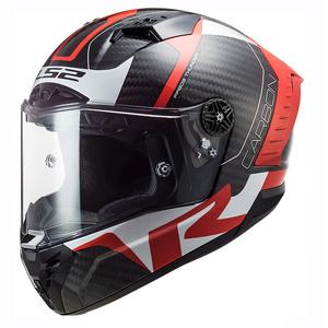 LS2 FF805 Thunder C Racing1 zwart-wit-rode integraal motorhelm