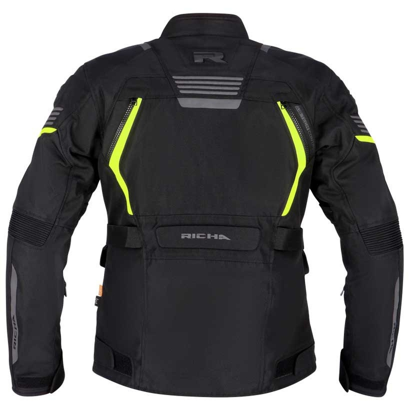 Dámská bunda na motorku RICHA Phantom 3 černo-fluo žlutá výprodej