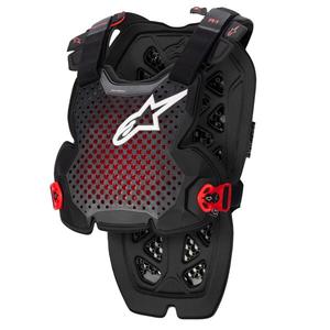 Alpinestars A-1 PRO borstbeschermer zwart-antraciet-rood