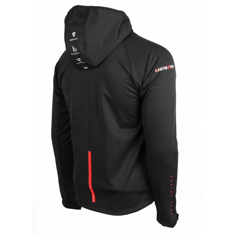 Softshelljack MotoZem Racing Team zwart-rood