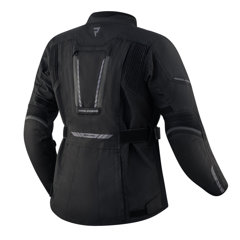 Dames moto jas Rebelhorn Hiker III zwart uitverkoop
