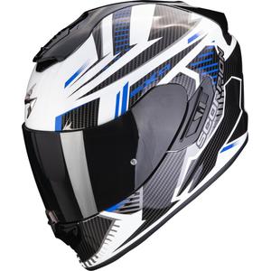 Integraal motorhelm Scorpion EXO-1400 EVO Air Shell wit-blauw