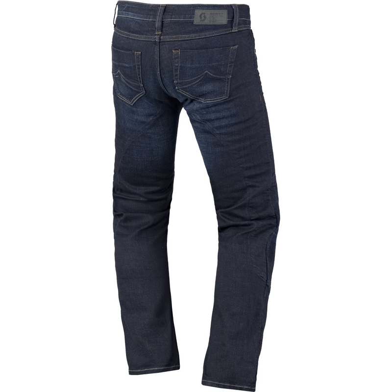 Dames-SOTT Denim Stretch Motorcycle Jeans Blauw