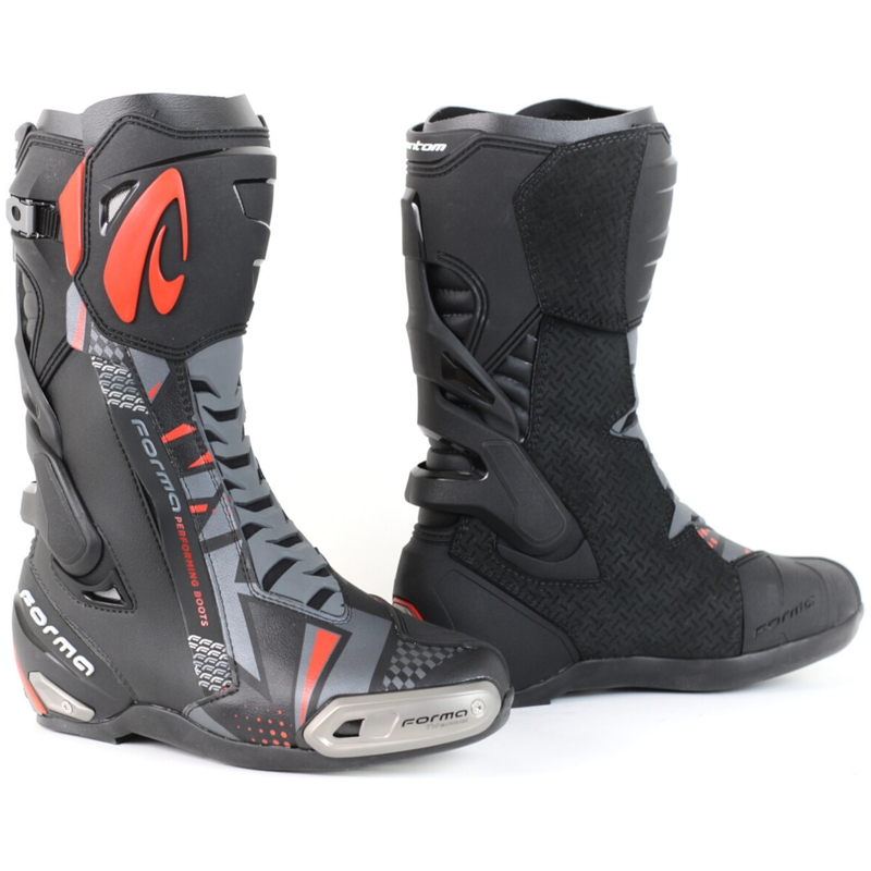 Forma Phantom motorlaarzen zwart-grijs-rood