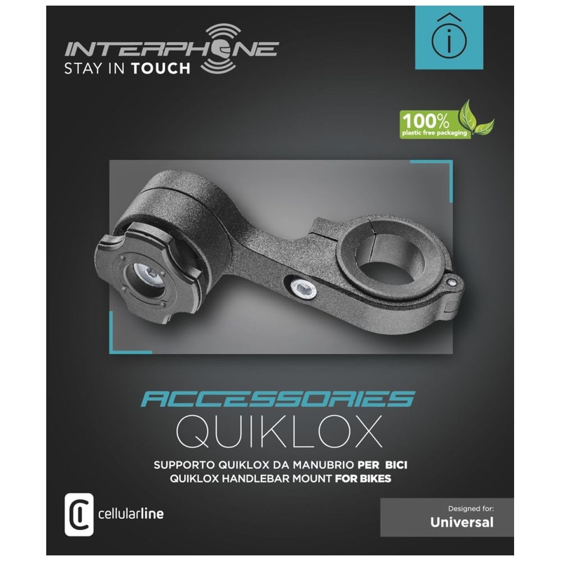Interphone Quiklox stuurhouder zwart