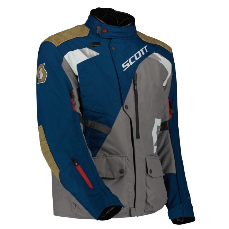 Motorjas SCOTT Dualraid Dryo grijsblauw uitverkoop