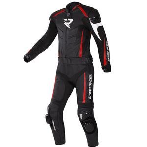 Street Racer Fast Track 2 Zwart, Wit en Rood Motoroverall uitverkoop