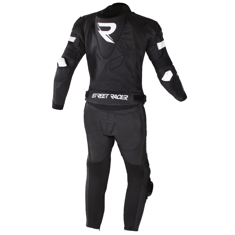 Street Racer Fast Track 2 zwarte motoroverall uitverkoop