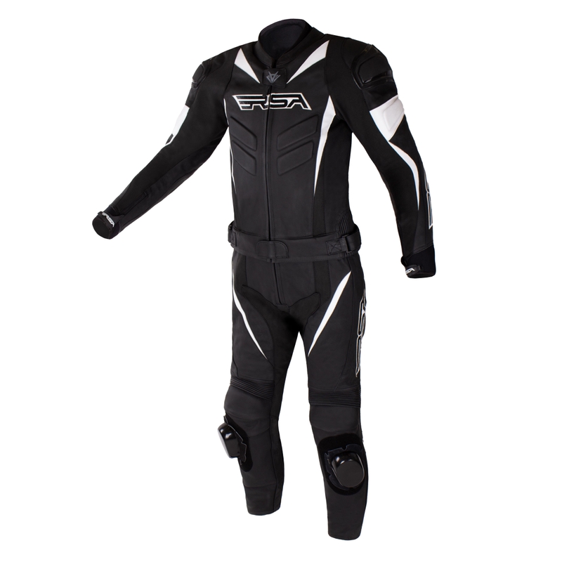 RSA GPX 2 zwart-witte motoroverall uitverkoop