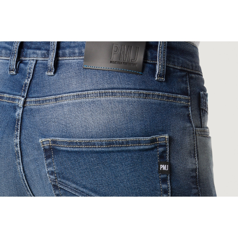 PMJ Cruise blauwe motorjeans uitverkoop
