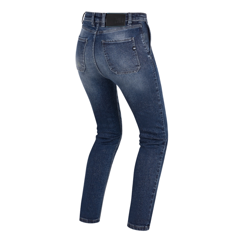 Dames motorjeans PMJ Victoria blauw uitverkoop