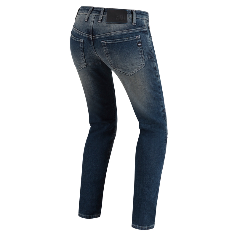 Dames PMJ Jenny blauwe motorjeans uitverkoop