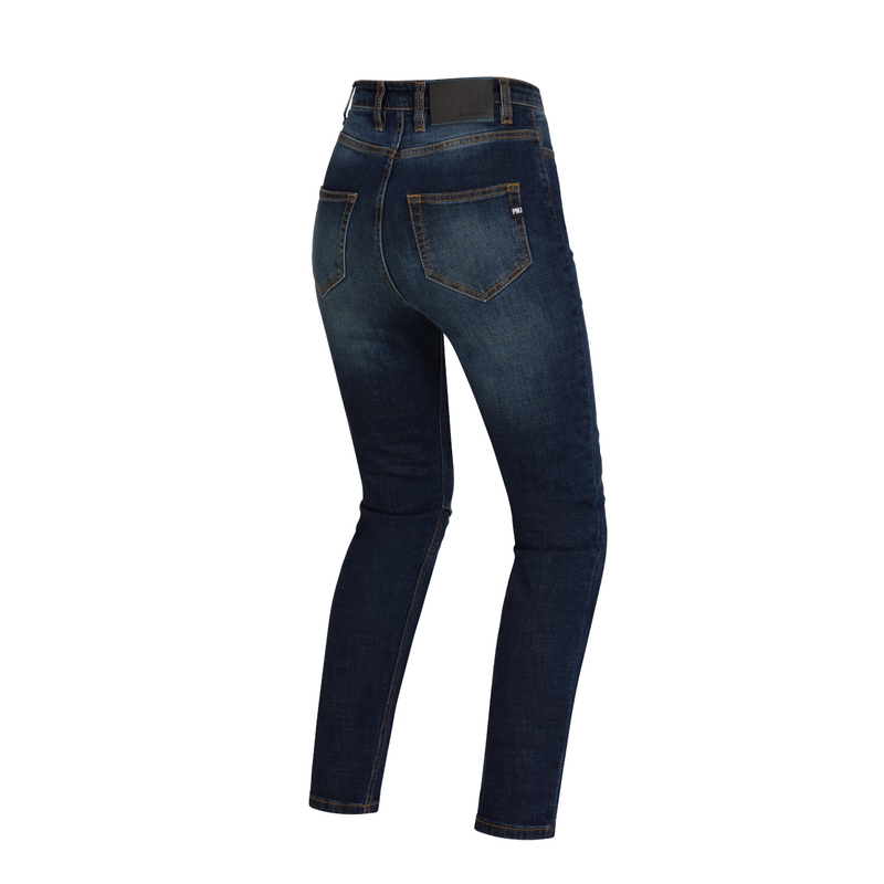 Dames motorjeans PMJ Sara blauw uitverkoop