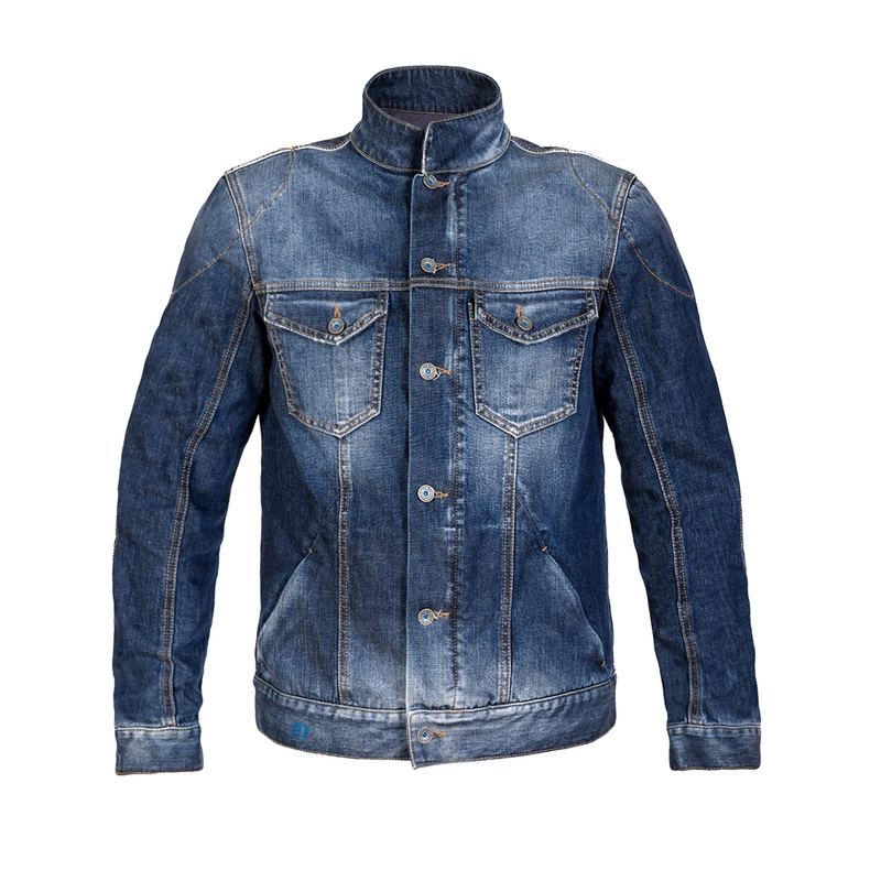Motorjas PMJ West blauw uitverkoop