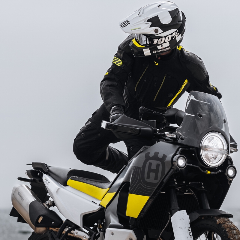 Rebelhorn Patrol zwart-grijs-fluo gele motorjas