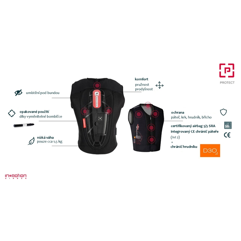 Furygan Fury systeem airbag vest zwart