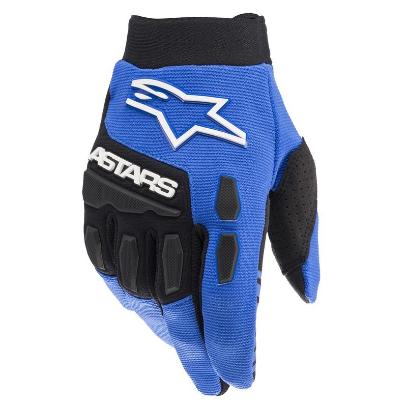 Alpinestars Full Bore Kinder Motorcross Handschoenen Zwart en Blauw