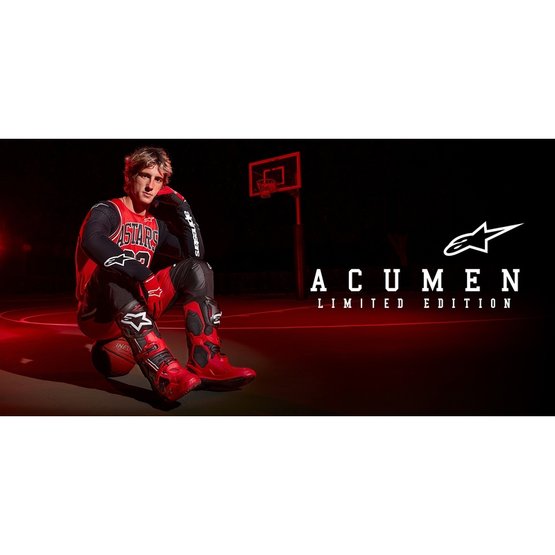 Alpinestars Racer Acumen Limited Edition Rood, Zwart en Wit Kinder Motorcross Trui