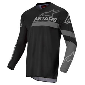 Alpinestars Racer Graphite kinder motocross trui zwart en grijs