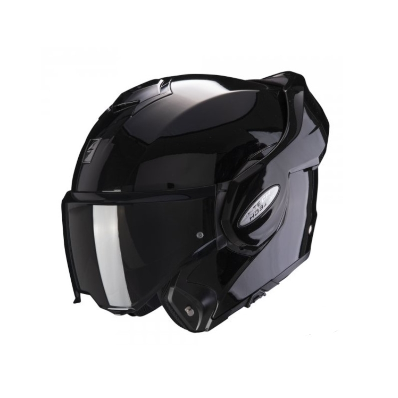 Scorpion EXO-TECH EVO klaphelm zwart glanzend