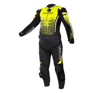 RSA GT2 zwart-wit-fluo gele motoroverall uitverkoop