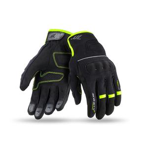 Motorhandschoenen SEVENTY DEGREES SD-C54 zwart-fluogeel