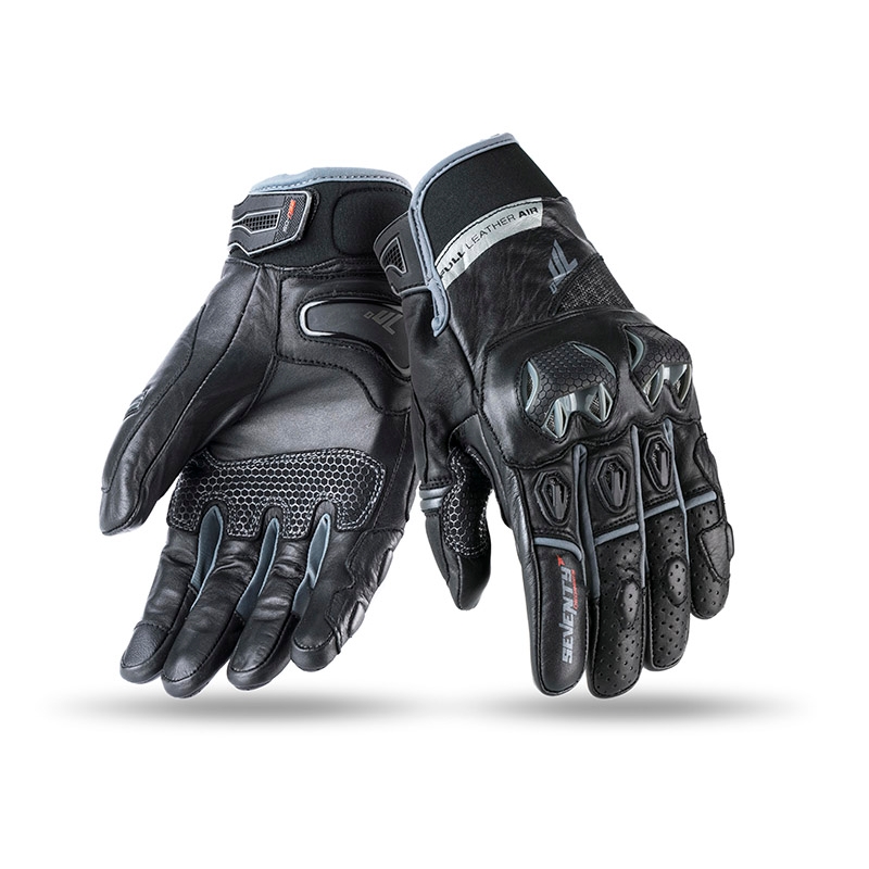 Motorhandschoenen SEVENTY DEGREES SD-N32 zwart-grijs