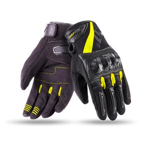 Motorhandschoenen SEVENTY DEGREES SD-N14 zwart-fluogeel