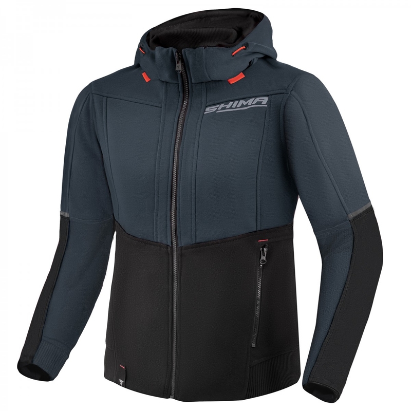 Dames motorsweatshirt Shima Daybreaker zwart-grijs