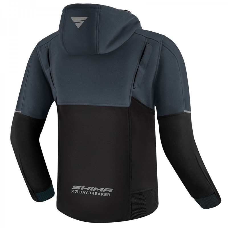 Dames motorsweatshirt Shima Daybreaker zwart-grijs