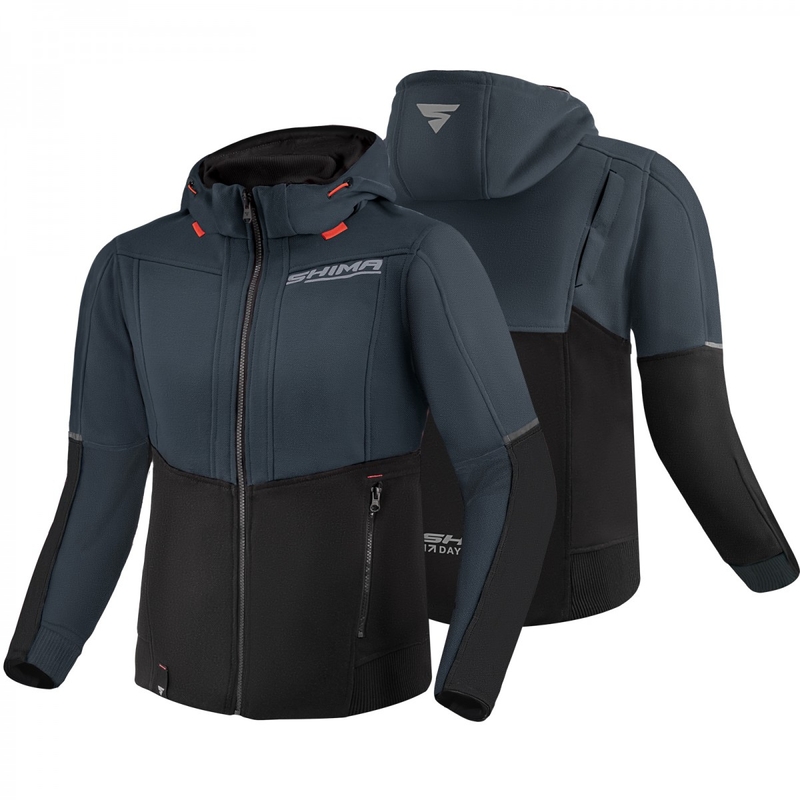 Dames motorsweatshirt Shima Daybreaker zwart-grijs