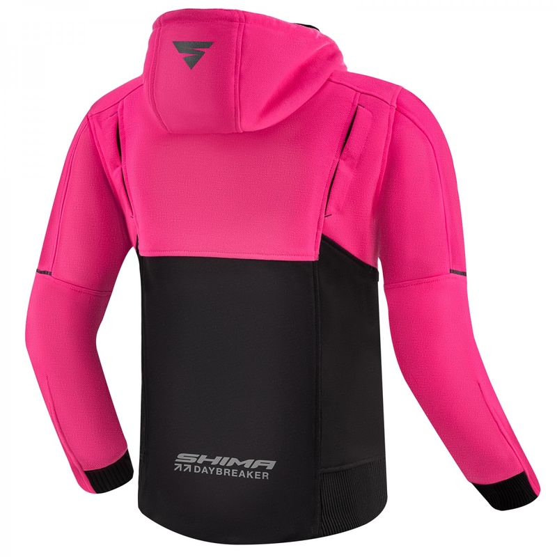 Dames motorsweatshirt Shima Daybreaker zwart-roze