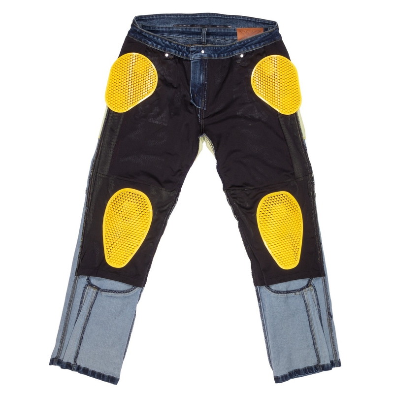 Ayrton 505 motorjeans, gewassen blauw