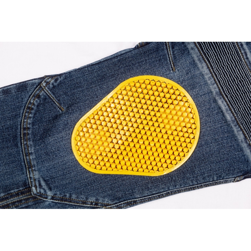 Ayrton 505 motorjeans, gewassen blauw