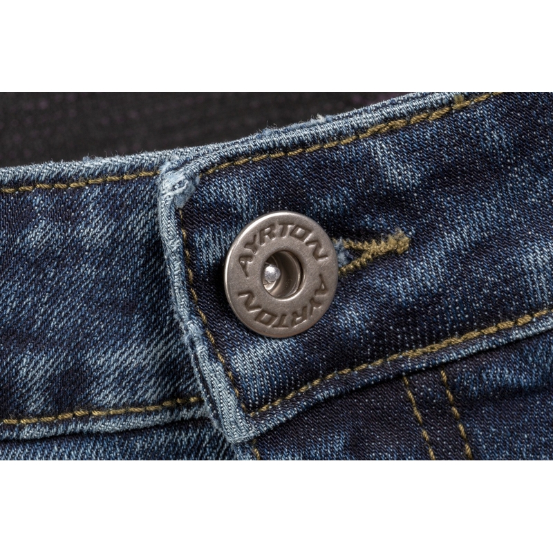 Ayrton 505 motorjeans, gewassen blauw