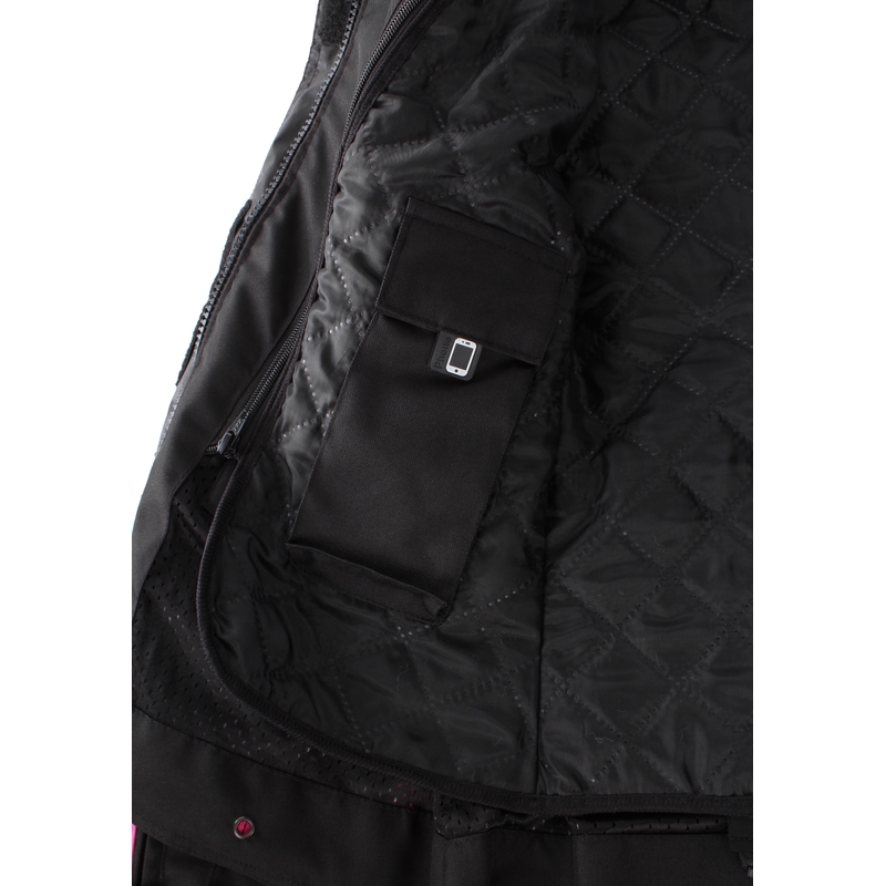 Dámská bunda na motorku RSA EXO 2 černo-šedo-růžová výprodej