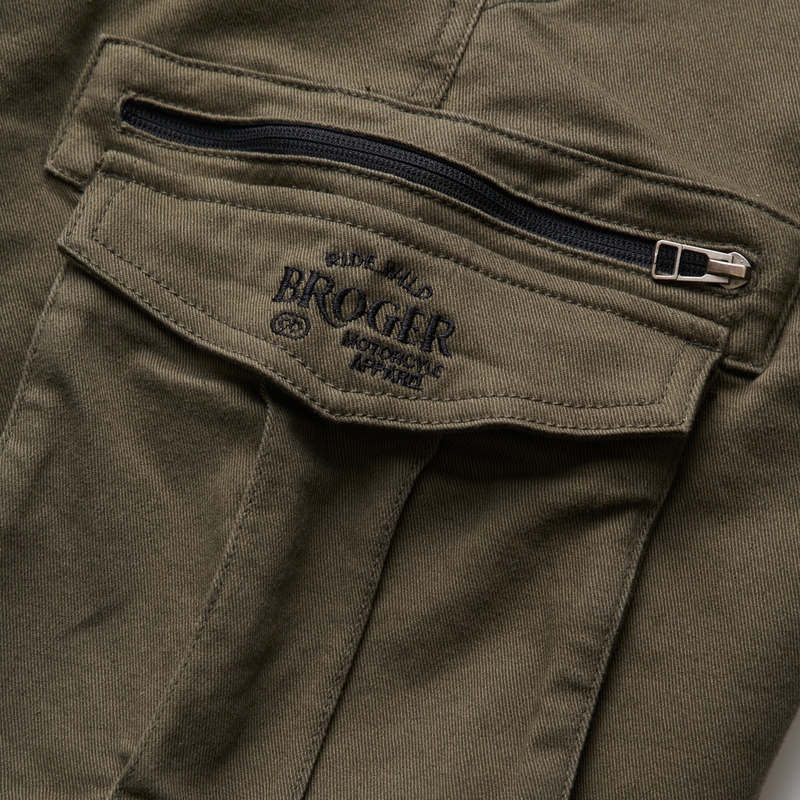 BROGER Alaska II motorjeans olijfgroen uitverkoop