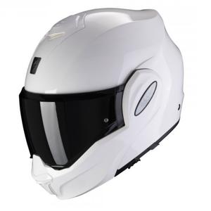 Scorpion EXO-TECH EVO wit glanzende kantelhelm