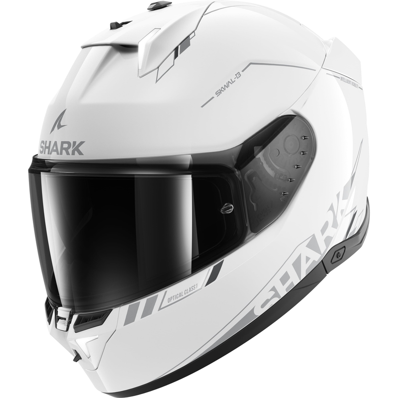 Integrální přilba na motorku SHARK Skwal i3 Blank SP bílá lesklá