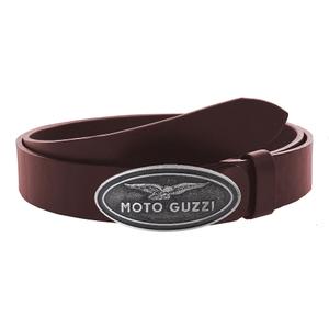 Moto Guzzi bruin leren riem met gesp