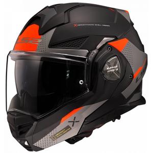 LS2 FF901 Advant X Oblivion zwart-rood-titanium opklapbare motorhelm