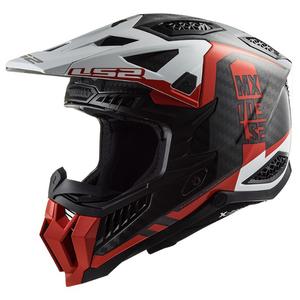 Motorcrosshelm LS2 MX703 C X-Force Victory zwart-rood-wit